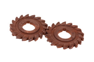 Zahnräder aus Schokolade